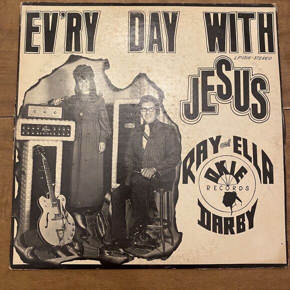 RAY & ELLA DARBY Ev'ry Day With Jesus LP OKIE Native American Soul Funk Gospel